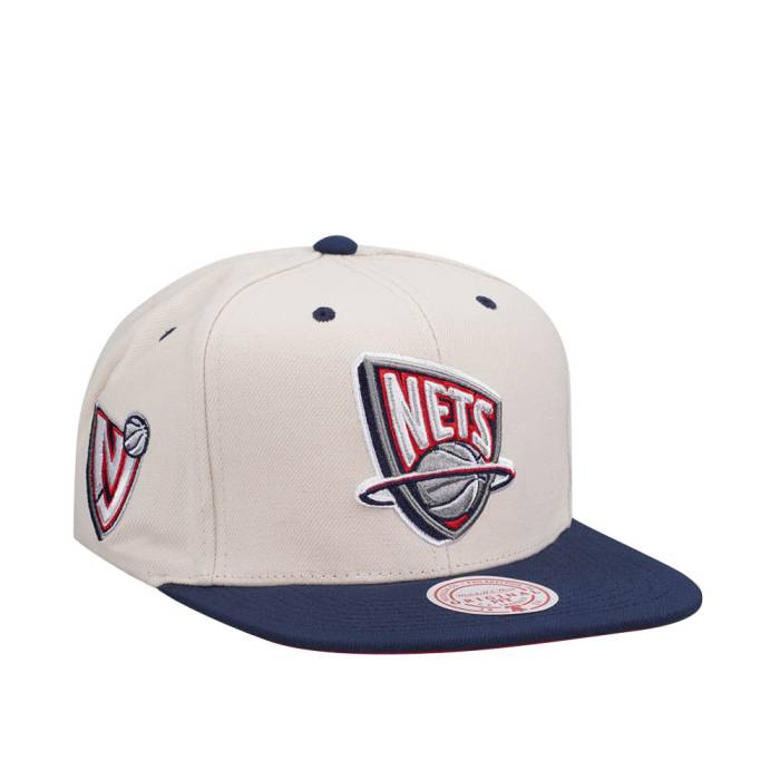 ミッチェルアンドネス Mitchell &Amp; Ness 【 New Jersey Nets Sail Off White Two Tone Snapback Hat Men White 】 ジャージ ネッツ 白色 ホワイト Snapback スナップバック バッグ メンズ 白色 ホワイト｜スニケス