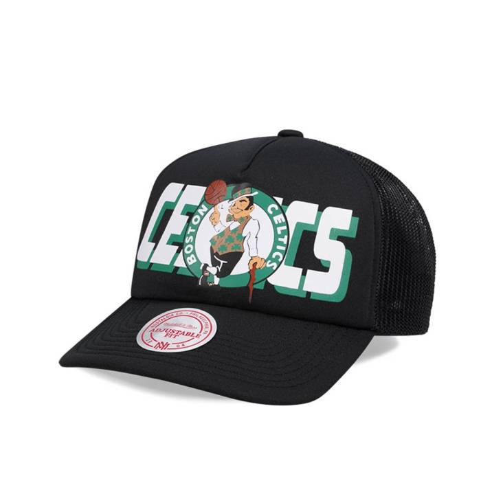 ミッチェルアンドネス Mitchell &Amp; Ness 【 Boston Celtics Black Billboard Trucker Snapback Hat Men Black 】 ボストン セルティックス 黒色 ブラック トラッカー Snapback スナップバック バッグ メンズ 黒色 ブ｜スニケス