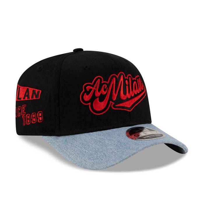 ニューエラ New Era 【 Ac Milan Tonal Floral Edition Blue 9Fifty Stretch Snapback Hat Men 】 青色 ブルー Snapback スナップバック バッグ メンズ