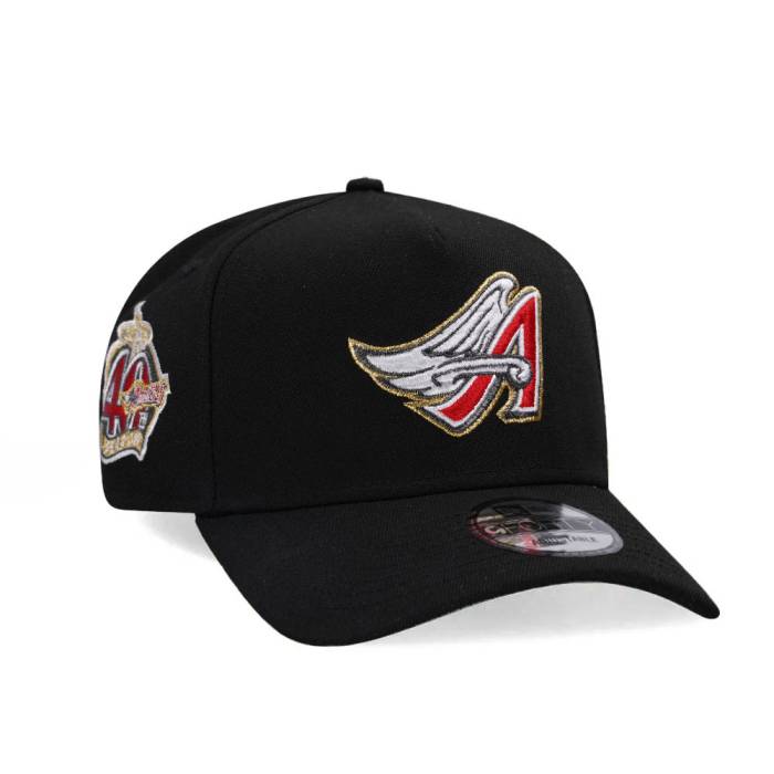 ニューエラ New Era 【 Anaheim Angels 40Th Anniversary Gold Edition 9Forty A Frame Snapback Hat Men Black 】 アナハイム angels エンジェルス ゴールド Snapback スナップバック バッグ メンズ 黒色 ブラック｜スニケス 13,321円