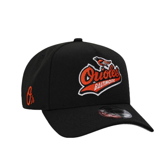 ニューエラ New Era 【 Baltimore Orioles Black Classic Edition 9Forty A Frame Snapback Hat Men Black 】 ボルティモア オリオールズ 黒色 ブラック クラシック Snapback スナップバック バッグ メンズ 黒色 ブラック｜スニケス
