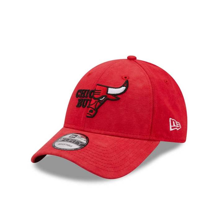 ニューエラ New Era 【 Chicago Bulls Washed Pack Red Adjustable 9Forty Strapback Hat Men Red 】 シカゴ ブルズ Red 赤・レッド メンズ Red 赤・レッド｜スニケス
