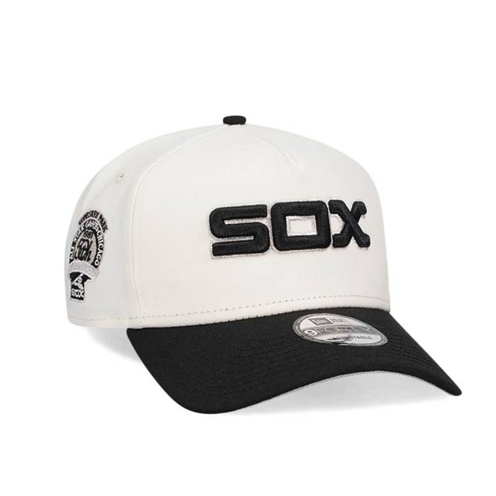 ニューエラ New Era 【 Chicago White Sox 50Th Anniversary Chrome Two Tone 9Forty A Frame Snapback Hat Men White 】 シカゴ 白色 ホワイト Snapback スナップバック バッグ メンズ 白色 ホワイト