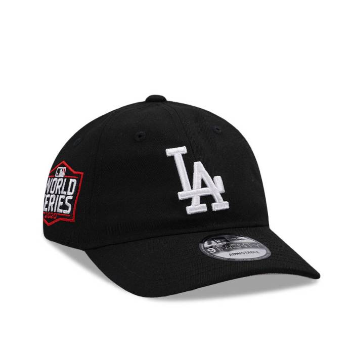ニューエラ New Era 【 Los Angeles Dodgers Black Classic Edition 9Twenty Strapback Hat Men Black 】 ドジャース 黒色 ブラック クラシック メンズ 黒色 ブラック