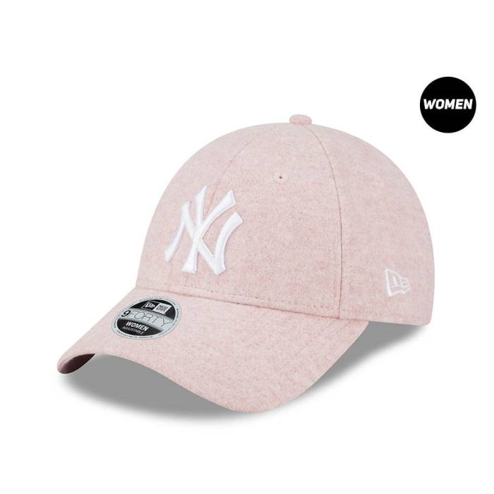 【★百貨店SALE★6/11夜夜中2時迄】ニュー内鰓 New Era 【 New York Yankees Fleece Pink Womens 9Forty Strapback Hat Women Pink 】 ヤンキース フリース pink サクラ色 レディース レディース pink サクラ色