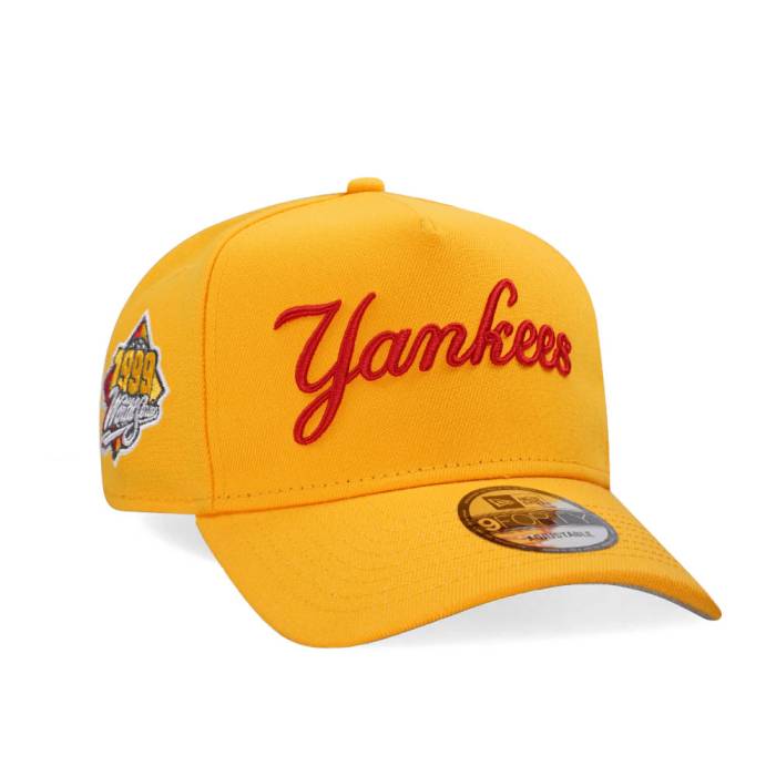 ニューエラ New Era 【 New York Yankees World Series 1999 Yellow Classic 9Forty A Frame Snapback Hat Men Yellow 】 ヤンキース シリーズ yellow 黄色・イエロー クラシック Snapback スナップバック バッグ メンズ yellow|スニケス