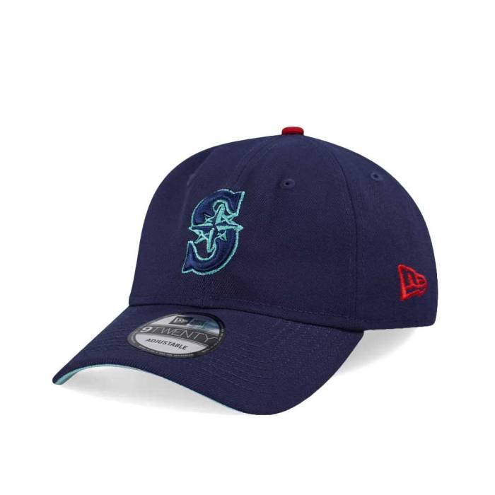 ニューエラ New Era 【 Seattle Mariners Navy 9Twenty Strapback Hat Men Navy 】 シアトル マリナーズ 紺色 ネイビー メンズ 紺色 ネイビー|スニケス