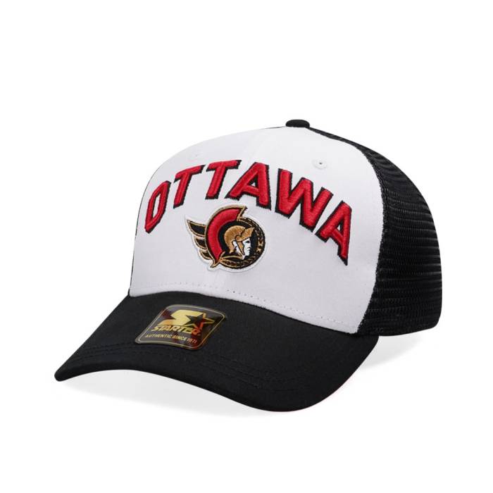 スターター Starter 【 Ottawa Senators Penalty Curved Trucker Snapback Hat Men White 】 オタワ セネターズ トラッカー Snapback スナップバック バッグ メンズ 白色 ホワイト|スニケス