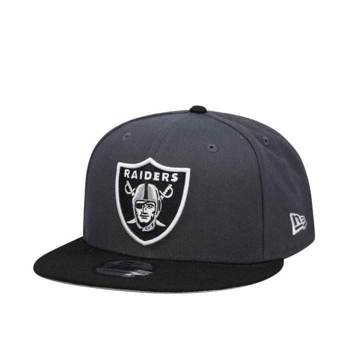 ニューエラ New Era 【 Las Vegas Raiders Dark Two Tone Edition 9Fifty Snapback Hat Men Gray 】 ベガス レイダース Snapback スナップバック バッグ メンズ gray 灰色・グレー・グレイ