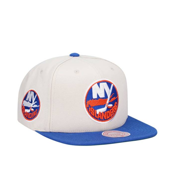 ミッチェルアンドネス Mitchell &Amp; Ness 【 New York Islanders Vintage Off-White Snapback Hat Men White 】 アイランダース vintage ビンテージ・ヴィンテージ オフホワイト Snapback スナップバック バッグ メンズ|スニケス