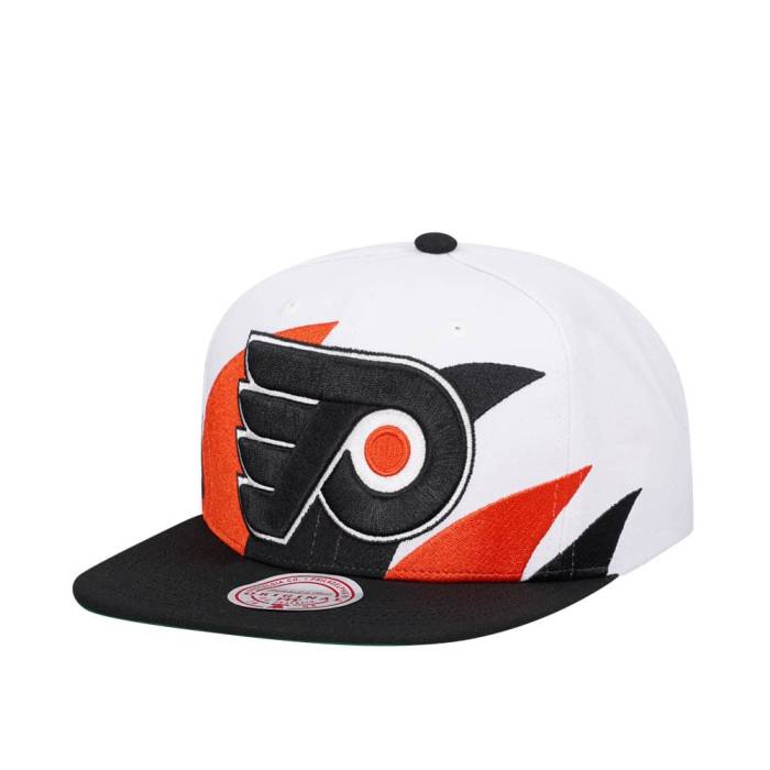 ミッチェルアンドネス Mitchell &Amp; Ness 【 Philadelphia Flyers Vintage Sharktooth Snapback Hat Men White 】 フィラデルフィア フライヤーズ vintage ビンテージ・ヴィンテージ Snapback スナップバック バッグ メ|スニケス