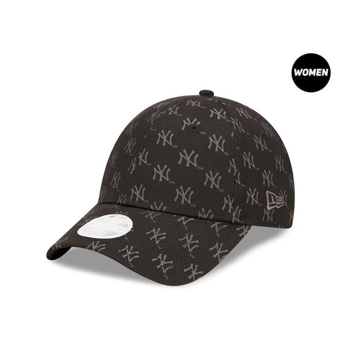 【★百貨店SALE★6/11夜夜中2時迄】ニュー内鰓 New Era 【 New York Yankees Monogram Black Womens 9Forty Strapback Hat Women Black 】 ヤンキース 黒いこと 黒いこと レディース レディース 黒いこと 黒いこと