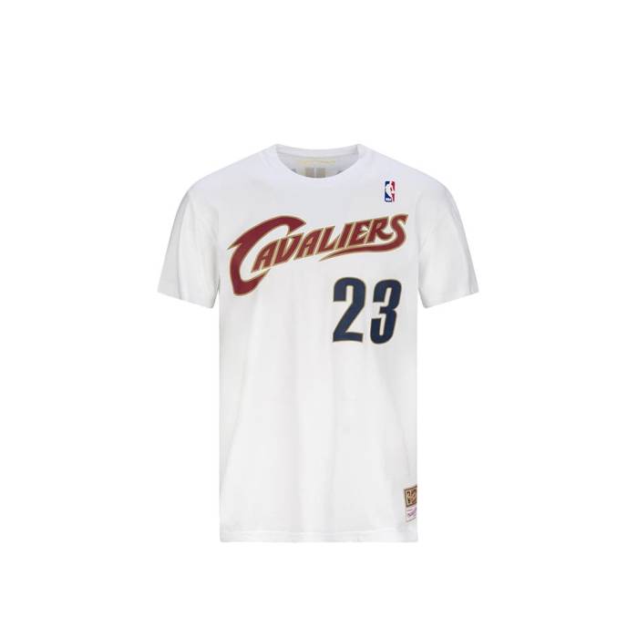 【★百貨店SALE★6/11真夜中2時迄】ミッチェルアンドネス Mitchell \u0026Amp; Ness 【 Cleveland Cavaliers - Lebron James Name \u0026Amp; Number T-Shirt Men 】 クリーブランド キャバリアーズ Lebron レブロン ウィリアム・ジェームズ ティーシャツ メンズ