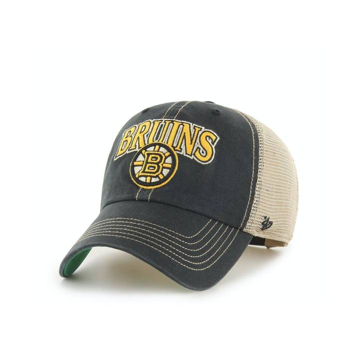 フォーティーセブンブランド 47 Brand 【 47Brand Boston Bruins Tuscaloosa Clean Up Trucker Snapback Hat Men Black 】 ボストン ブルーインズ トラッカー Snapback スナップバック バッグ メンズ 黒色 ブラック