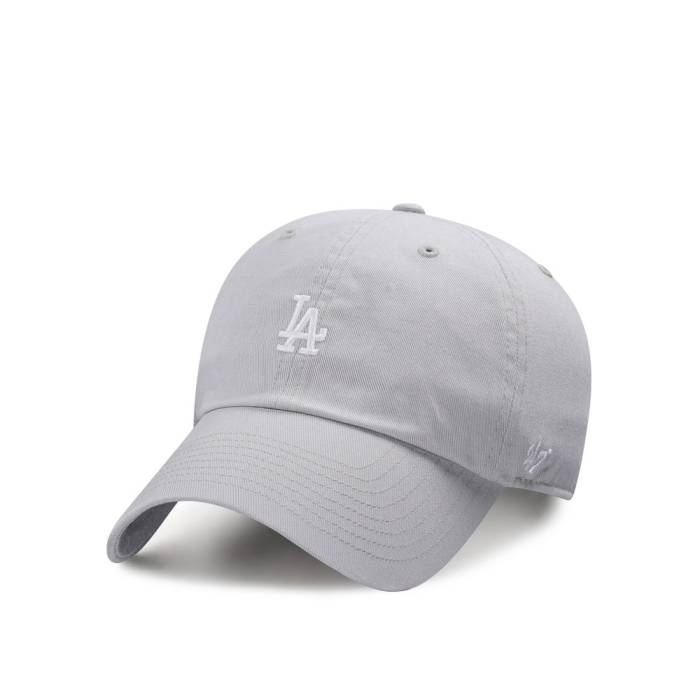 フォーティーセブンブランド 47 Brand 【 47Brand Los Angeles Dodgers Gray Base Runner Clean Up Strapback Hat Men Gray 】 ドジャース gray 灰色・グレー・グレイ メンズ gray 灰色・グレー・グレイ