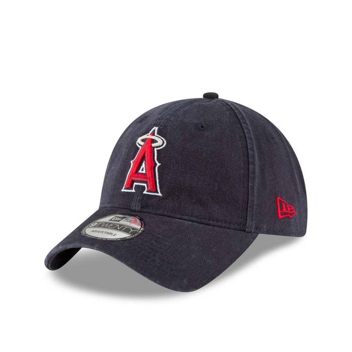 ニューエラ New Era 【 Anaheim Angels Navy Core Classic 9Twenty Strapback Hat Men Navy 】 アナハイム angels エンジェルス 紺色 ネイビー コア クラシック メンズ 紺色 ネイビー