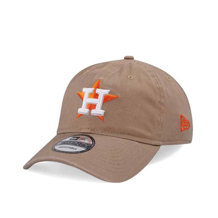 ニューエラ New Era 【 Houston Astros Khaki 9Twenty Strapback Hat Men Beige 】 ヒューストン アストロズ カーキ メンズ ベージュ｜スニケス