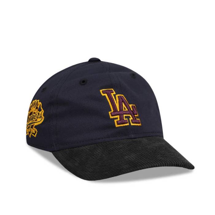 ニューエラ New Era 【 Los Angeles Dodgers 100Th Anniversary Navy Cord Two Tone Edition 9Twenty Strapback Hat Men Navy 】 ドジャース 紺色 ネイビー メンズ 紺色 ネイビー｜スニケス