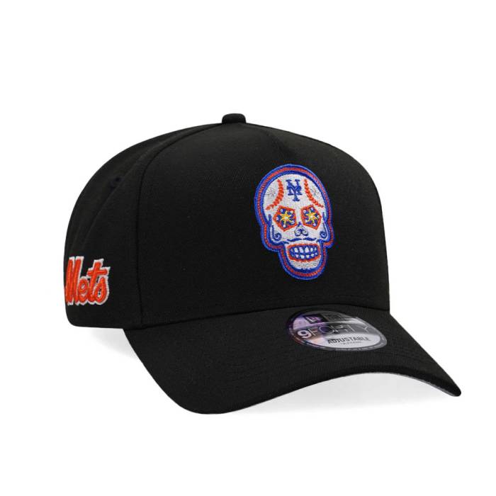 ニューエラ New Era 【 New York Mets Skull Black Classic Edition 9Forty A Frame Snapback Hat Men Black 】 メッツ 黒色 ブラック クラシック Snapback スナップバック バッグ メンズ 黒色 ブラック｜スニケス