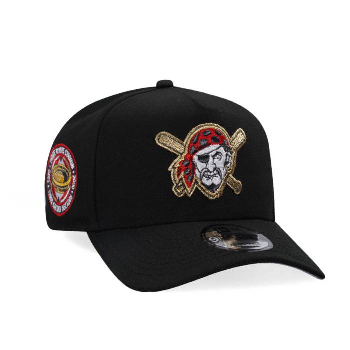 ニューエラ New Era 【 Pittsburgh Pirates Black Gold Edition 9Forty A Frame Snapback Hat Men Black 】 ピッツバーグ 海賊団 黒色 ブラック ゴールド Snapback スナップバック バッグ メンズ 黒色 ブラック