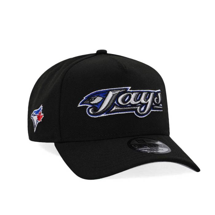 ニューエラ New Era 【 Toronto Blue Jays Script Classic Edition 9Forty A Frame Snapback Hat Men Black 】 トロント 青色 ブルー スクリプト クラシック Snapback スナップバック バッグ メンズ 黒色 ブラック