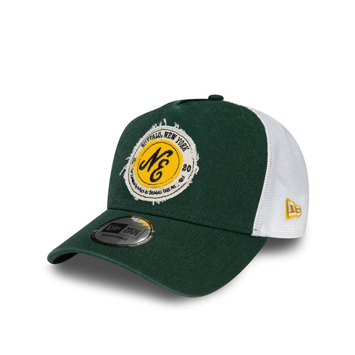 ニューエラ New Era 【 Washed Patch Green A Frame Trucker Snapback Hat Men Green 】 green 緑・グリーン トラッカー Snapback スナップバック バッグ メンズ green 緑・グリーン