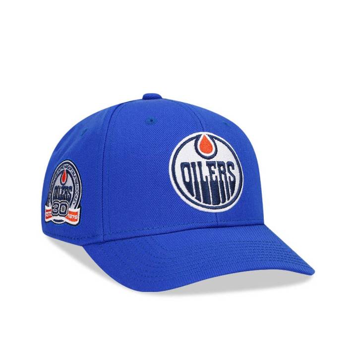 アメリカンニードル American Needle 【 Edmonton Oilers 30Th Anniversary Blue Snapback Hat Men Blue 】 エドモントン オイラーズ 青色 ブルー Snapback スナップバック バッグ メンズ 青色 ブルー