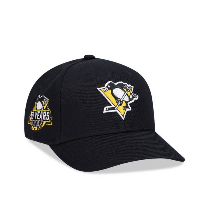 アメリカンニードル American Needle 【 Pittsburgh Penguins 50 Years Black Snapback Hat Men Black 】 ピッツバーグ ペンギンズ 黒色 ブラック Snapback スナップバック バッグ メンズ 黒色 ブラック