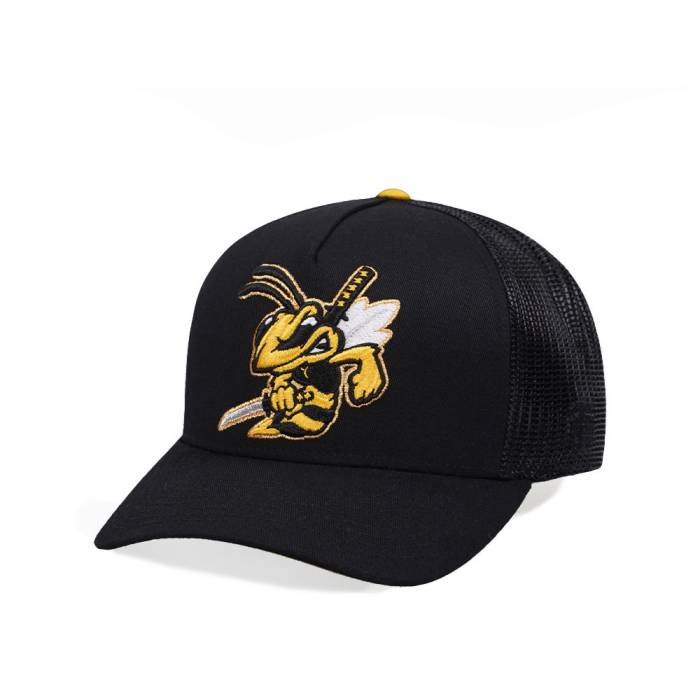 Good Hats 【 Killer Bee Black Trucker Snapback Hat Men Black 】 黒色 ブラック トラッカー Snapback スナップバック バッグ メンズ 黒色 ブラック