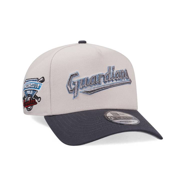 ニューエラ New Era 【 Cleveland Guardians Progressive Field Stone Metallic Two Tone Edition 9Forty A Frame Snapback Hat Men White 】 クリーブランド Field フィールド Snapback スナップバック バッグ メンズ 白色 ホワイト