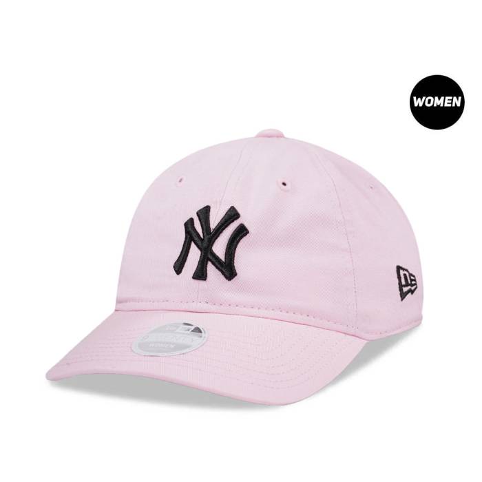 【★百貨店SALE★6/11夜夜中2時迄】ニュー内鰓 New Era 【 New York Yankees Pink Black Womens 9Twenty Strapback Hat Women Pink 】 ヤンキース pink サクラ色 黒いこと 黒いこと レディース レディース pink サクラ色