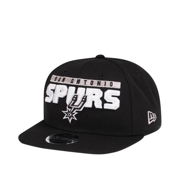 ニューエラ New Era 【 San Antonio Spurs Original Fit Black 9Fifty Snapback Hat Men Black 】 スパーズ 黒色 ブラック Snapback スナップバック バッグ メンズ 黒色 ブラック｜スニケス