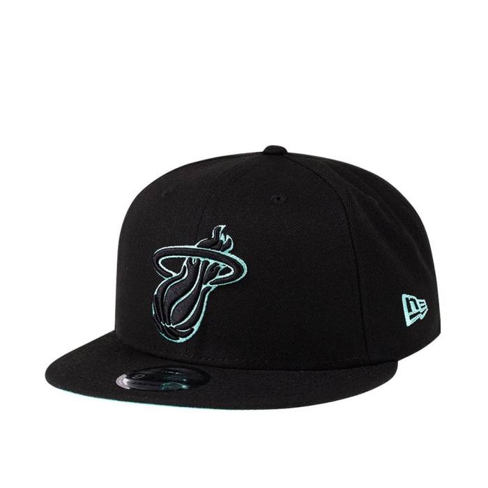 ニューエラ New Era 【 Miami Heat Black Mint Edition 9Fifty Snapback Hat Men Black 】 マイアミ ヒート 黒色 ブラック Snapback スナップバック バッグ メンズ 黒色 ブラック