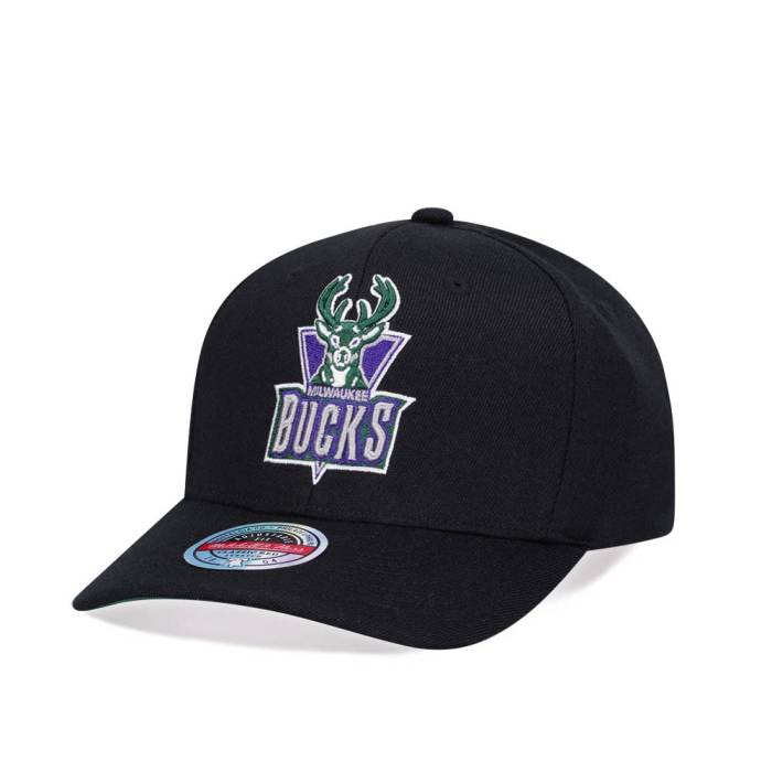 ミッチェルアンドネス Mitchell &Amp; Ness 【 Milwaukee Bucks High Crown 6 Panel Classic Red Line Flex Snapback Hat Men Black 】 ミルウォーキー バックス ハイ クラシック Red 赤・レッド Snapback スナップバック バッ
