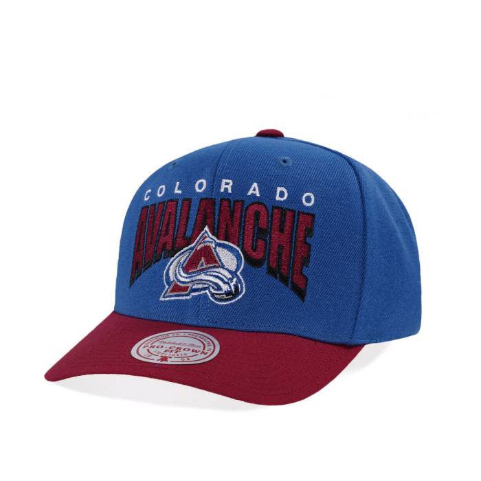 ミッチェルアンドネス Mitchell &Amp; Ness 【 Colorado Avalanche Pro Crown Fit Blue Snapback Hat Men Blue 】 コロラド アバランチ プロ 青色 ブルー Snapback スナップバック バッグ メンズ 青色 ブルー|スニケス