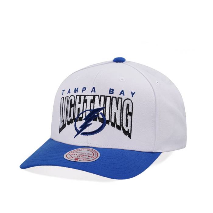ミッチェルアンドネス Mitchell \u0026Amp; Ness 【 Tampa Bay Lightning Pro Crown Fit White Snapback Hat Men White 】 雷火 労働者階級 白いこと 白いこと Snapback スナップバック 御徒面子 メンズ 白いこと 白いこと