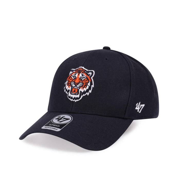 フォーティーセブンブランド 47 Brand 【 47Brand Detroit Tigers Throwback Navy Strapback Hat Men Navy 】 デトロイト タイガース 紺色 ネイビー メンズ 紺色 ネイビー