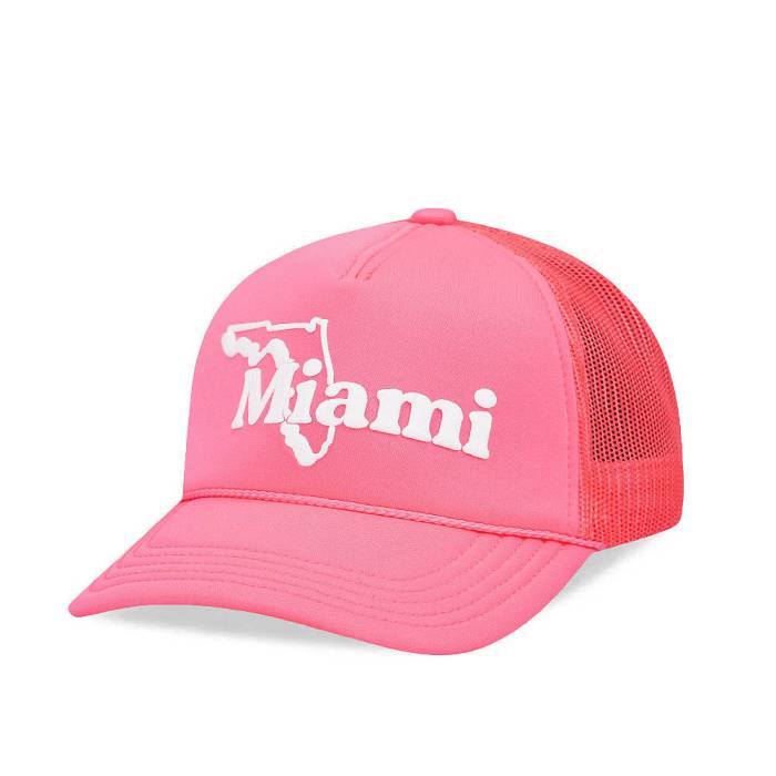 アメリカンニードル American Needle 【 Miami Foami Valin Trucker Snapback Hat Men Pink 】 マイアミ トラッカー Snapback スナップバック バッグ メンズ pink ピンク|スニケス