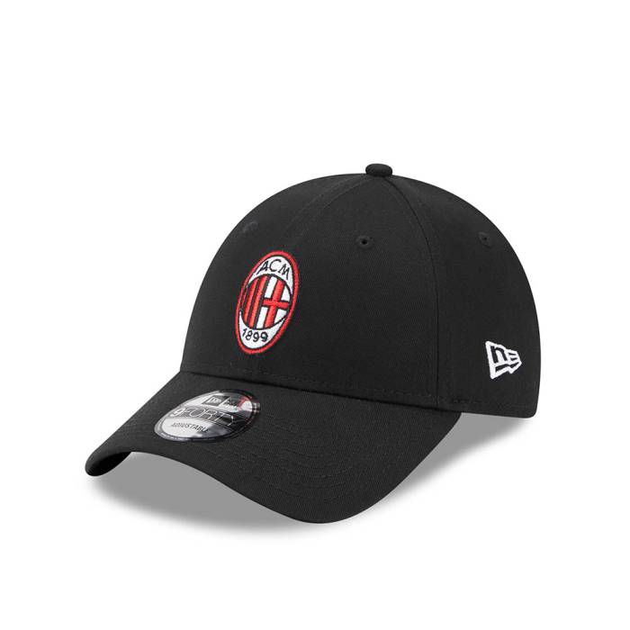 ニューエラ New Era 【 Ac Milan Core Black 9Forty Strapback Hat Men Black 】 コア 黒色 ブラック メンズ 黒色 ブラック