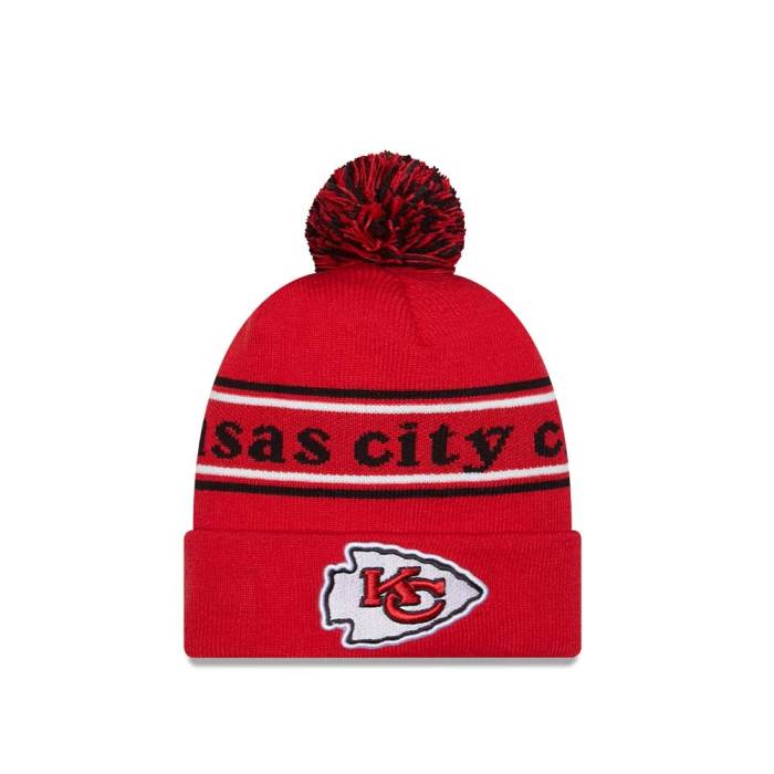 ニューエラ New Era 【 Kansas City Chiefs Script Knit Men Red 】 カンザス シティ チーフス スクリプト ニット メンズ Red 赤・レッド