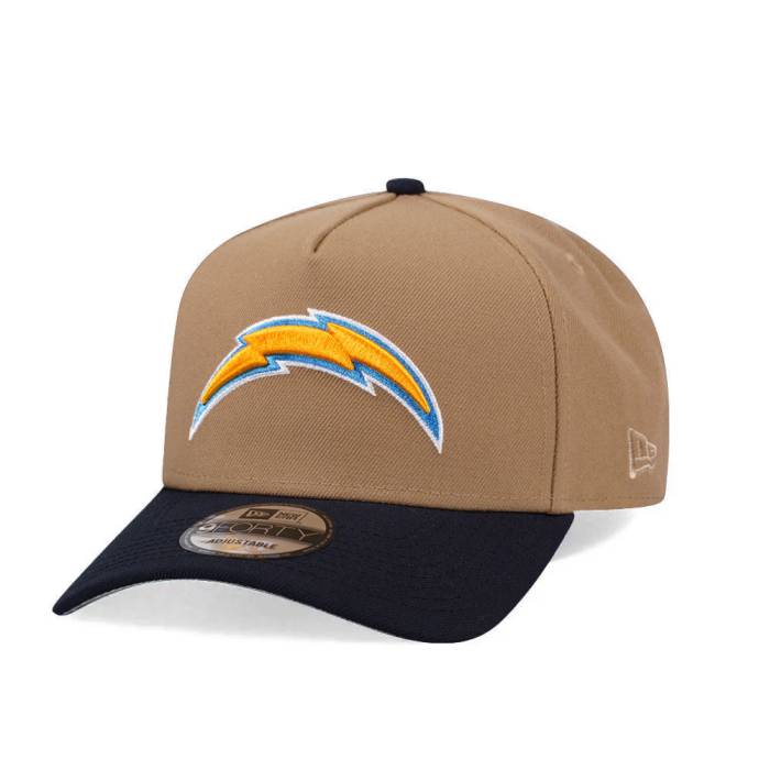 ニューエラ New Era 【 Los Angeles Chargers Khaki Two Tone Edition 9Forty A Frame Snapback Hat Men Beige 】 チャージャーズ カーキ Snapback スナップバック バッグ メンズ ベージュ