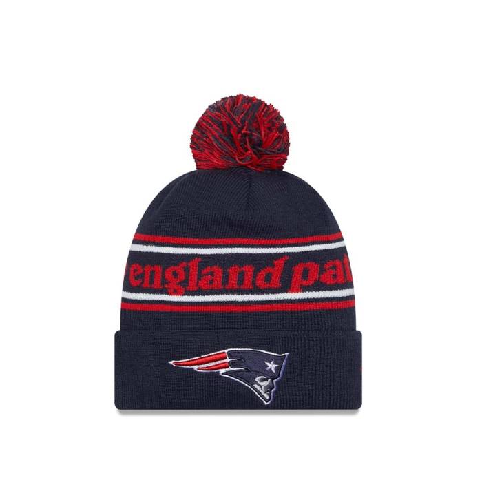 ニューエラ New Era 【 New England Patriots Script Knit Men Navy 】 ペイトリオッツ スクリプト ニット メンズ 紺色 ネイビー｜スニケス