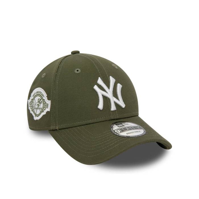 ニュー内鰓 New Era 【 New York Yankees 100Th Anniversary Olive 9Forty Strapback Hat Men Olive 】 ヤンキース olive オリーブ メンズ olive オリーブ
