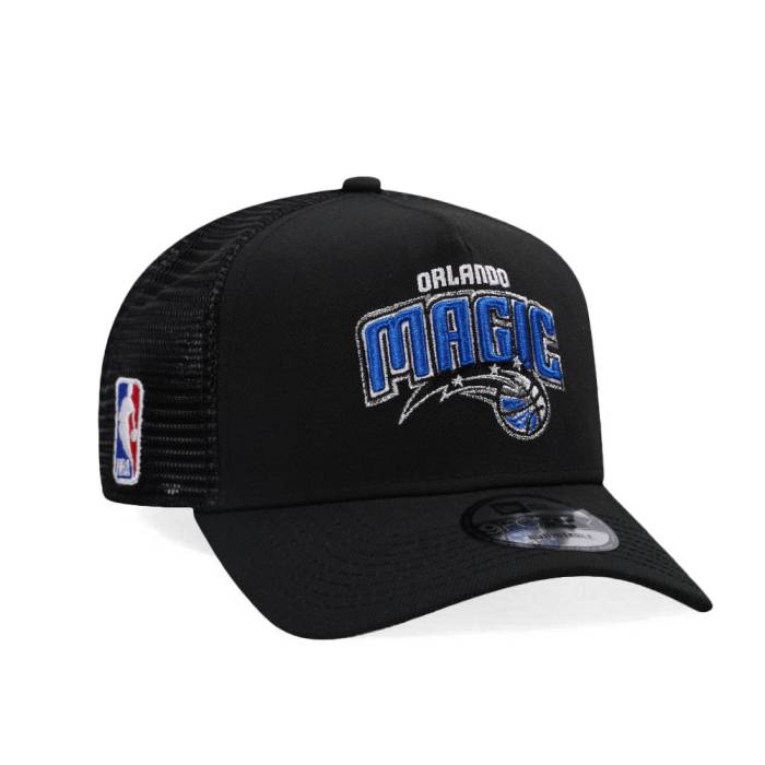ニューエラ New Era 【 Orlando Magic Black Classic Edition Trucker 9Forty A Frame Snapback Hat Men Black 】 オーランド マジック 黒色 ブラック クラシック トラッカー Snapback スナップバック バッグ メンズ 黒色