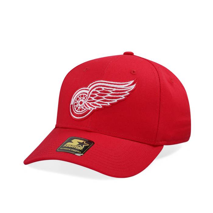 スターター Starter 【 Detroit Red Wings Score Cotton Twill Curved Snapback Hat Men Red 】 デトロイト Red 赤・レッド Snapback スナップバック バッグ メンズ Red 赤・レッド｜スニケス