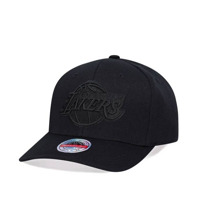 ミッチェルアンドネス Mitchell &Amp; Ness 【 Los Angeles Lakers All Black Classic Red Line Flex Snapback Hat Men Black 】 Lakers レイカーズ 黒色 ブラック クラシック Red 赤・レッド Snapback スナップバック バッグ