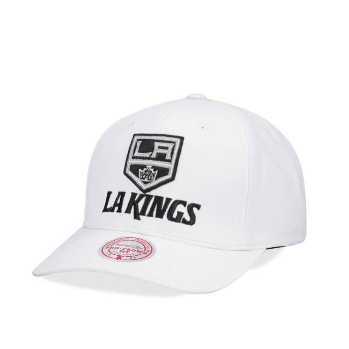 ミッチェルアンドネス Mitchell &Amp; Ness 【 Los Angeles Kings All In Pro White Snapback Hat Men White 】 Kings キングス プロ 白色 ホワイト Snapback スナップバック バッグ メンズ 白色 ホワイト｜スニケス