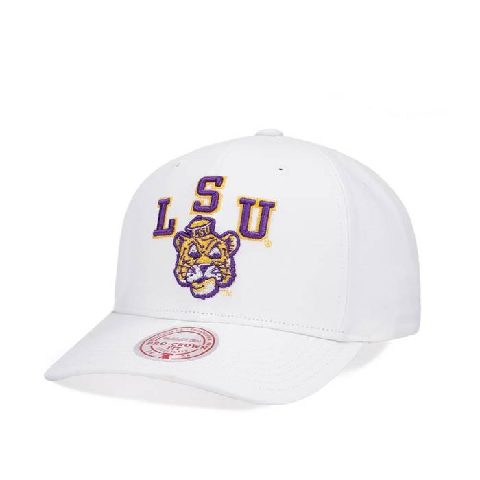 ミッチェルアンドネス Mitchell &Amp; Ness 【 Louisiana State University All In Pro White Snapback Hat Men White 】 State スケートボード プロ 白色 ホワイト Snapback スナップバック バッグ メンズ 白色 ホワイト 11,970円