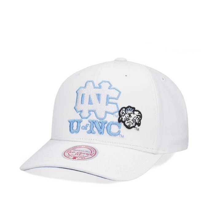 ミッチェルアンドネス Mitchell &Amp; Ness 【 University Of North Carolina All In Pro White Snapback Hat Men White 】 ノース カロライナ プロ 白色 ホワイト Snapback スナップバック バッグ メンズ 白色 ホワイト|スニケス