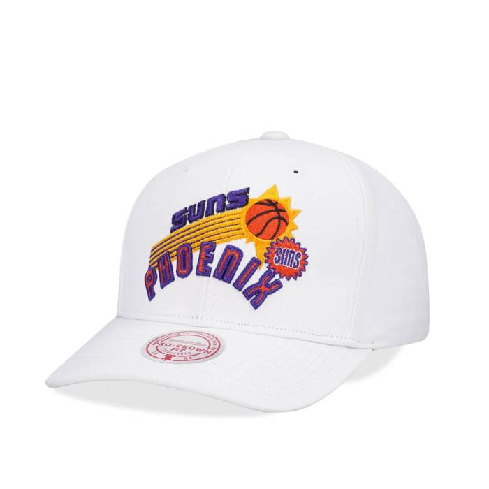 ミッチェルアンドネス Mitchell &Amp; Ness 【 Phoenix Suns All In Pro White Snapback Hat Men White 】 フェニックス サンズ プロ 白色 ホワイト Snapback スナップバック バッグ メンズ 白色 ホワイト